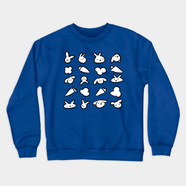 Rabbit Pattern Crewneck Sweatshirt by Jossly_Draws